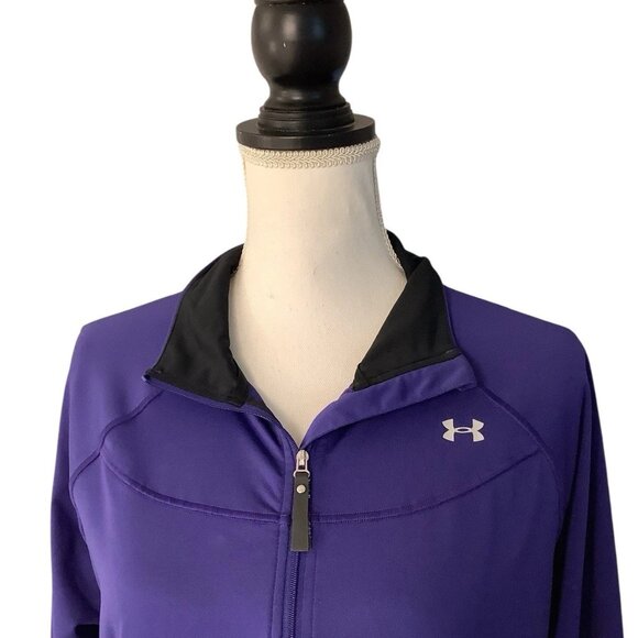 Under Armour All Season Gear Full Zip Purple Jacket Womens Size Large - Picture 4 of 9